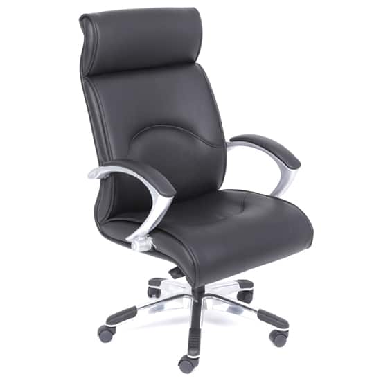 Ghế da lưng cao chân mạ GX201.1-M