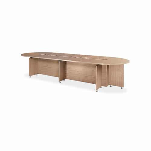 Bàn họp văn phòng chân gỗ 3m8 BH38-CG