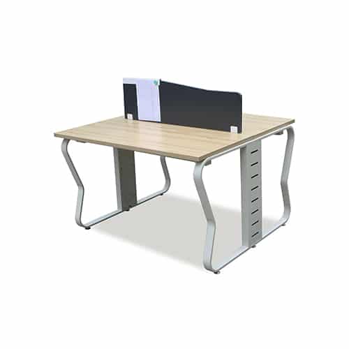 Bàn làm việc chân sắt 2 chỗ 1m4 1903B14-2
